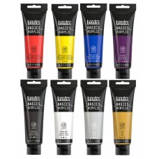 Akrylfärg Liquitex Basics Acrylic, 8 färger x 118 ml