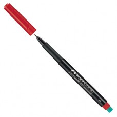 Märkpenna permanent Faber-Castell Multimark 1523 Superfine Röd 1/fp