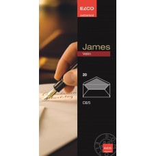 Brevpapper: James Velin Elco Kuvert C65, 20 kuvert/ask